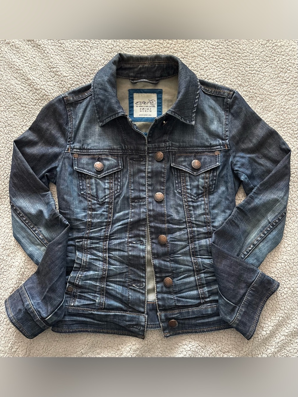 Esprit Ruched Denim Jacket